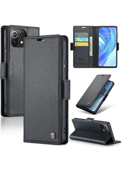 Xiaomi 11 Lite Anti Dolandırıcılık Darbeye Dayanıklı Durumda Kickstand Kart (Yurt Dışından)