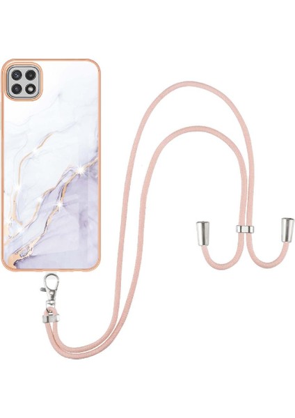 Samsung Galaxy A22 5g Crossbody Kordon Askısı Mermer Anti-Scratch Için Kılıf (Yurt Dışından) modelleri