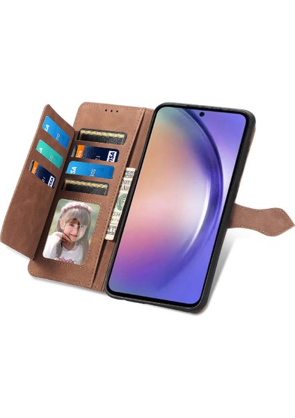 Samsung Galaxy Case 5g Cüzdan Flip Fermuar Tarzı Çok Renkli Yuvası (Yurt Dışından) fırsatları