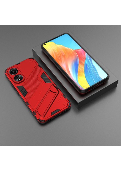 BDT Market Oppo A78 Kickstand Koruyucu Kapak Için Kılıf Sağlam Askeri (Yurt Dışından)