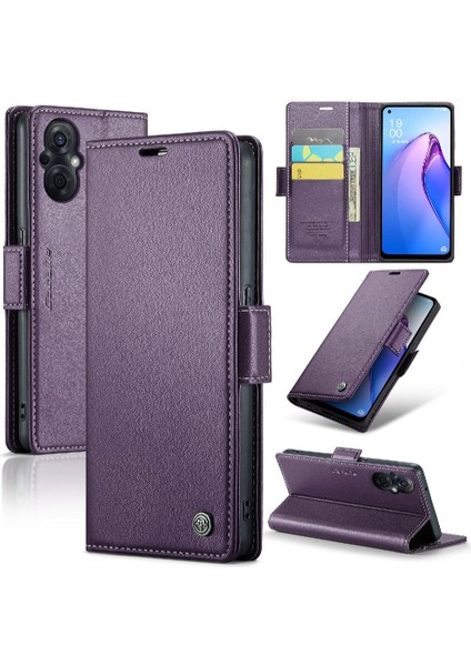 Oppo Caseme 8z/oppo 7z Anti Dolandırıcılık Kickstand Cüzdan Durumda (Yurt Dışından)