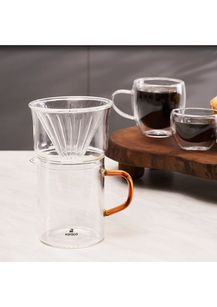 Draco Dripper Kahve/filtre Kahve Demleme Ekipmanı 450 ml Orange