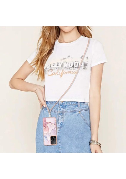 Xiaomi 11T/11T Pro Mermer Anti-Scratch Yumuşak Tampon Crossbody (Yurt Dışından)
