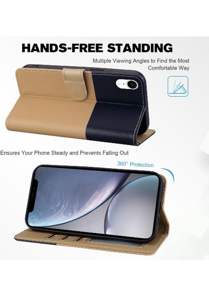 Iphone Xr Darbeye Cüzdan Kapak Kapak Kılıf Basit (Yurt Dışından) modelleri