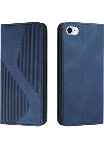IPhone 7/8 Kart Yuvaları Tutucu Için Kılıf Folio Kapak Cüzdan Kickstand Manyetik (Yurt Dışından)