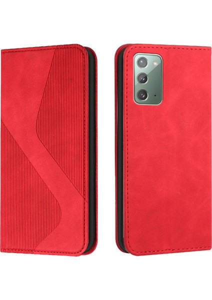 Samsung Galaxy Not 20 Için Kılıf Kart Yuvaları Tutucu Pu Deri Cüzdan Folio (Yurt Dışından)