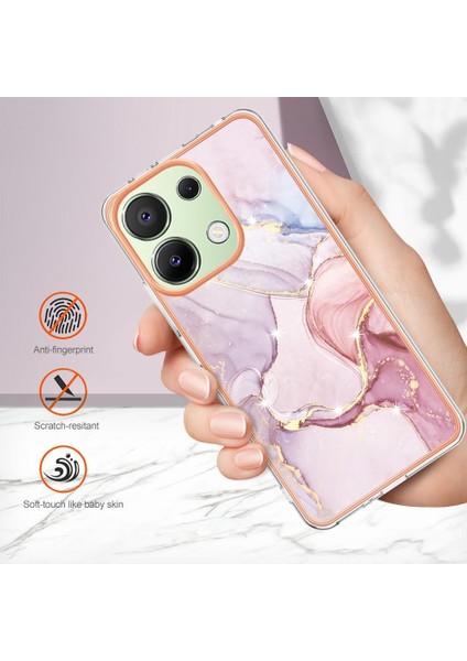 Xiaomi Redmi Için Not 13 4g Mermer Desen Yumuşak Tampon Koruma Tpu (Yurt Dışından)