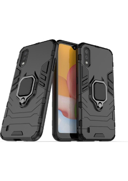 Samsung Galaxy A01 Askeri Damla Koruma Kickstand Halka Kapak (Yurt Dışından) fiyatları