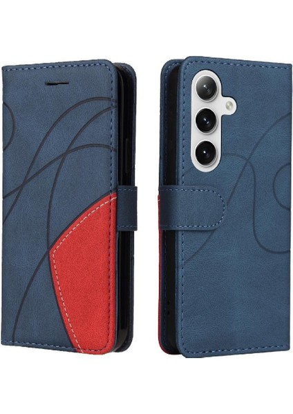Samsung Galaxy S24 Artı Pu Deri Flip Folio Kılıf Kart Yuvası ile (Yurt Dışından)