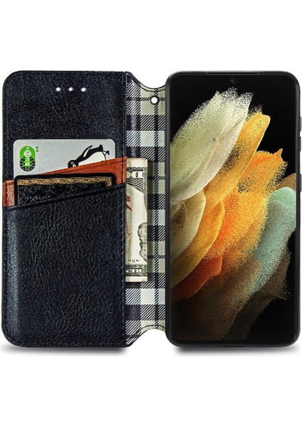 Samsung Galaxy S21 Ultra Zarif Iş Cüzdan Fonksiyonu Için Kılıf Çevirin (Yurt Dışından) modelleri