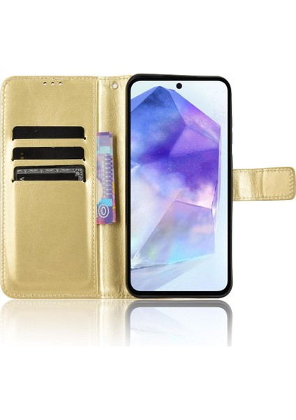 Samsung Galaxy Case 5g Cüzdan Manyetik Kart Tutucu Kapak Çevirin (Yurt Dışından)