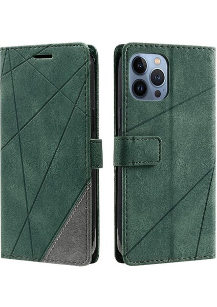 IPhone 14 Için Kılıf Pro Cüzdan Flip Folio Pu Deri Darbeye Kart Tutucu (Yurt Dışından)