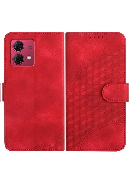 Motorola Moto G84 5g Darbeye Deri Kılıf Manyetik Kart Tutucu (Yurt Dışından)