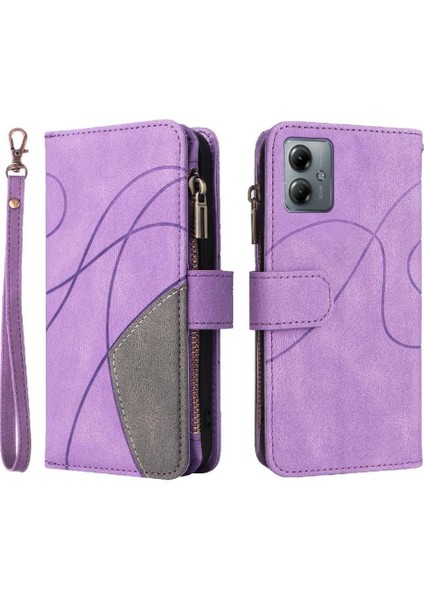 Motorola Moto G14 4g Dokuz Kart Yuvaları Kickstand Koruyucu Fermuar (Yurt Dışından)