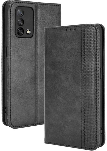 Oppo A74 4g Manyetik Kapatma Cüzdan Pu Deri Için Kılıf (Yurt Dışından)