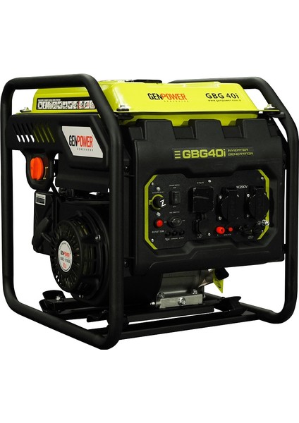 Gbg 40 I Model 4 Kva Ipli , Tekerleksiz Açık Tip Monofaze (220 Volt) Dijital Inverter Jeneratör