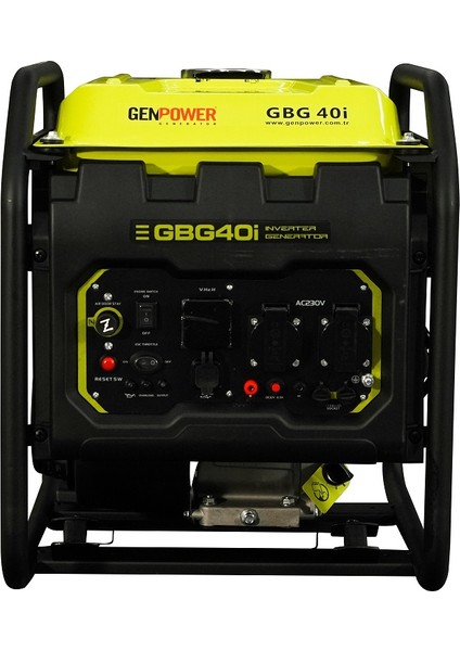 Gbg 40 I Model 4 Kva Ipli , Tekerleksiz Açık Tip Monofaze (220 Volt) Dijital Inverter Jeneratör