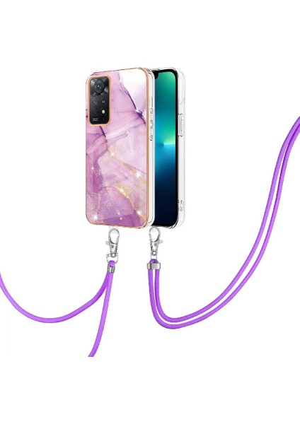 Xiaomi Redmi Için Not 11 4g Mermer Crossbody Kordon Askısı Tampon (Yurt Dışından)