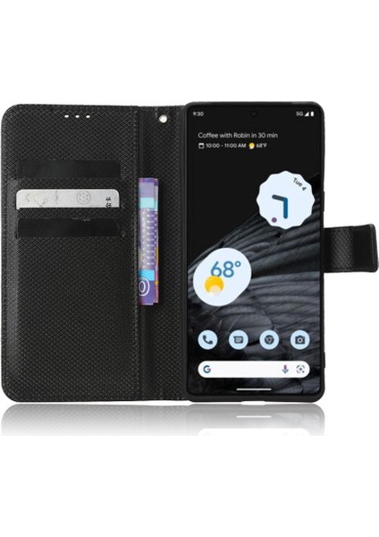 Google Piksel 7 Pro Kapak Için Kılıf Kickstand Manyetik Cüzdan Kart Tutucu (Yurt Dışından)