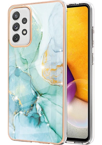 Samsung Galaxy A72 5g Mermer Desen Koruma Yumuşak Tampon Ince (Yurt Dışından)