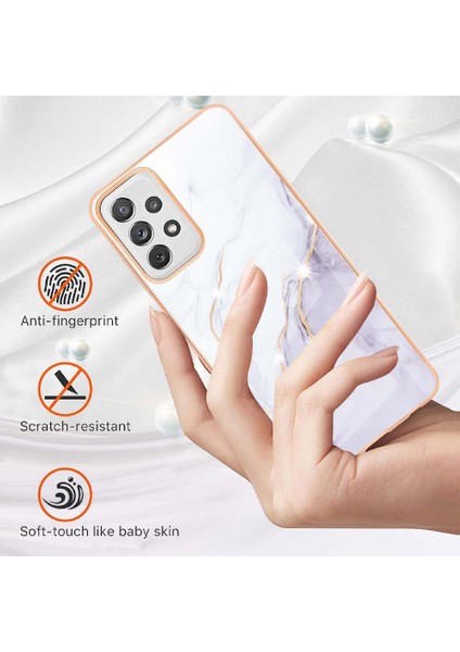 Samsung Galaxy A72 5g Mermer Desen Koruma Yumuşak Tampon Ince (Yurt Dışından) modelleri