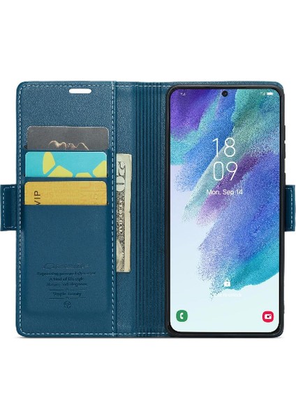 Samsung Galaxy S21 Fe Anti Dolandırıcılık Kickstand Kart Yuvası Durumda (Yurt Dışından)