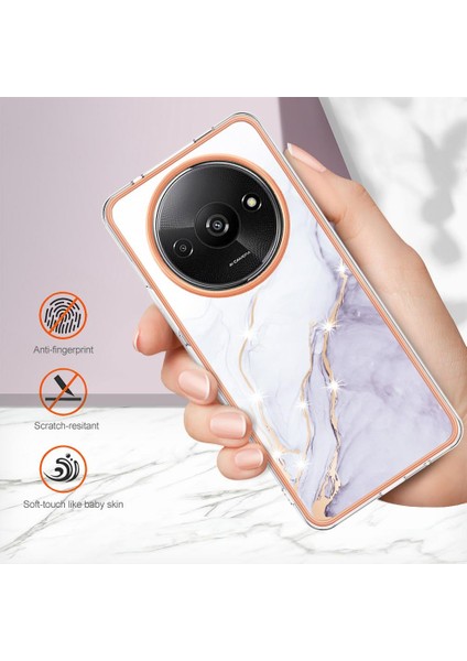 Xiaomi Redmi A3 Mermer Desen Yumuşak Tampon Koruma Için Kılıf Ince Tpu (Yurt Dışından) fırsatları
