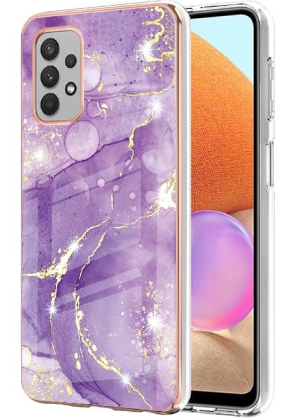 Samsung Galaxy A32 4g Mermer Desen Ince Tpu Koruma Yumuşak (Yurt Dışından)