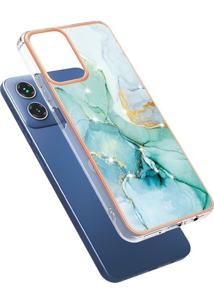 Motorola Moto G34 Koruma Için Kılıf Ince Tpu Mermer Desen Yumuşak Tampon (Yurt Dışından) fiyatları