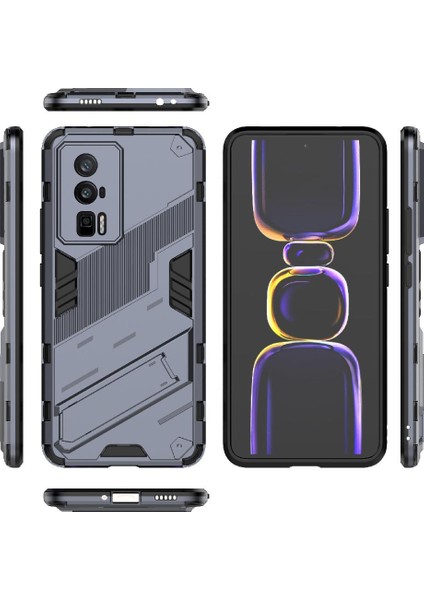 Xiaomi Poco F5 Pro Koruyucu Kapak Için Kılıf Sağlam Askeri Kickstand (Yurt Dışından) modelleri