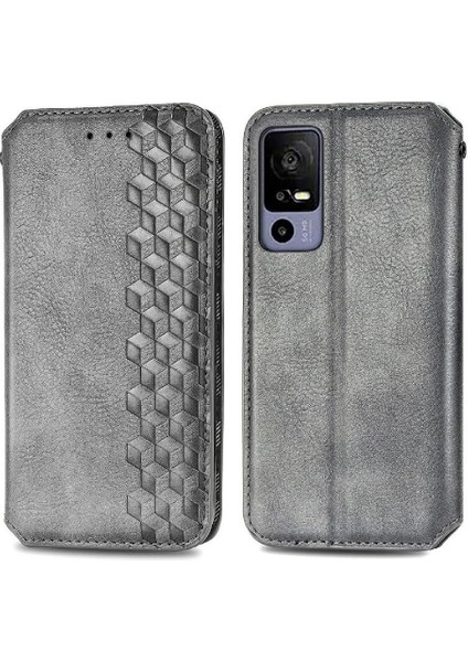 Tcl 40R Moda Tasarımı Için Zarif Iş Kapak Çevirin Cüzdan Kılıf (Yurt Dışından)