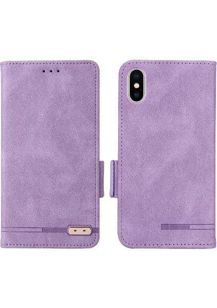 Kart Tutucu ile iphone X/xs Için Kılıf Kickstand Deri Folio Flip Case (Yurt Dışından)