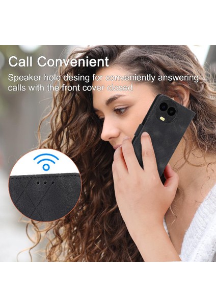 Realme 11 5g Için Filp Durumda El Cüzdan Kredi Kartı Tutucu Bilek Kayışı Pu (Yurt Dışından)