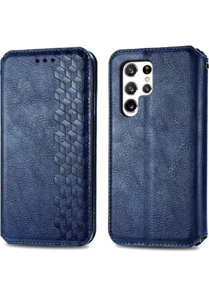 Samsung Galaxy S22 Ultra Flip Kapak Için Kılıf Zarif Iş Cüzdan (Yurt Dışından)