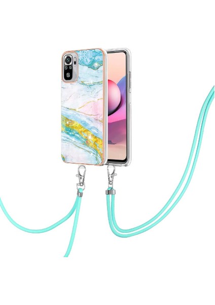 Xiaomi Redmi Için Not 10 4g Tampon Mermer Crossbody Kordon Askısı (Yurt Dışından)