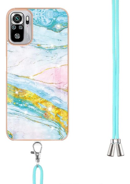 Xiaomi Redmi Için Not 10 4g Tampon Mermer Crossbody Kordon Askısı (Yurt Dışından)