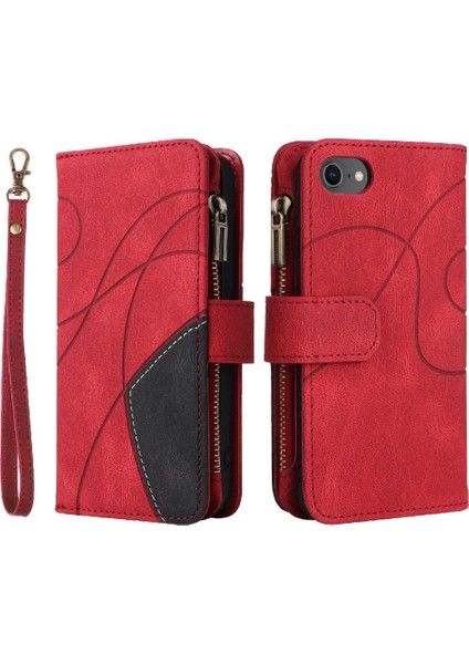 IPhone 7/8 Için Dokuz Kart Yuvaları Kickstand Koruyucu Fermuar Cüzdan (Yurt Dışından)