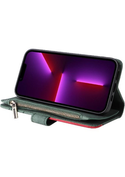 IPhone 13 Için Kılıf Pro Fermuar Cüzdan Tarzı Kickstand Koruyucu Kart ile (Yurt Dışından) indirimleri