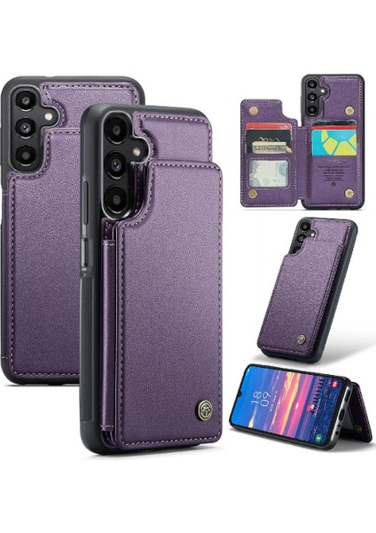 Samsung Galaxy A25 5g Kart Tutucu Pu Deri Rfıd Için Caseme Cüzdan Kılıf (Yurt Dışından)