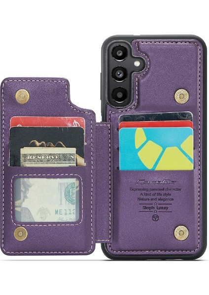 Samsung Galaxy A25 5g Kart Tutucu Pu Deri Rfıd Için Caseme Cüzdan Kılıf (Yurt Dışından)