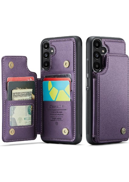 Samsung Galaxy A25 5g Kart Tutucu Pu Deri Rfıd Için Caseme Cüzdan Kılıf (Yurt Dışından)