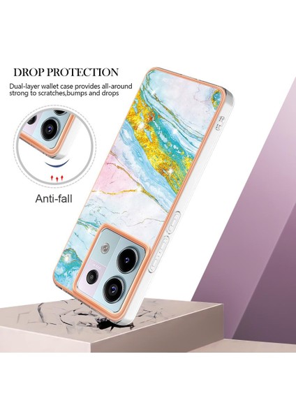 Xiaomi Redmi Için Not 13 Pro 5g Yumuşak Tampon Mermer Desen Ince Tpu (Yurt Dışından) modelleri