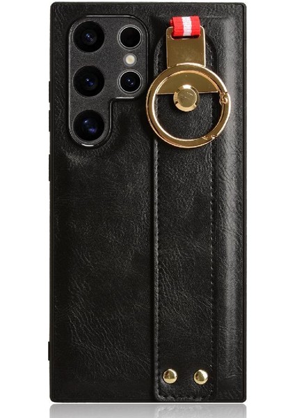 Samsung Galaxy S24 Ultra Kolaylık Premium Pu Deri Bilek (Yurt Dışından)