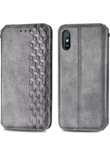 Xıaomı Redmi 9A Için Kılıf Deri Kılıf Cüzdan Fonksiyonu Moda Tasarım Flip (Yurt Dışından)