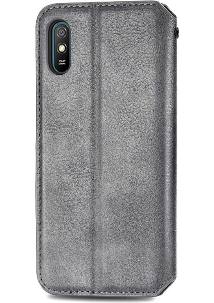 Xıaomı Redmi 9A Için Kılıf Deri Kılıf Cüzdan Fonksiyonu Moda Tasarım Flip (Yurt Dışından)