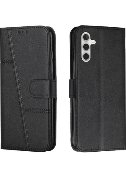 Samsung Galaxy Case 5g Yan Toka Pu Deri Kart Ekleme (Yurt Dışından)