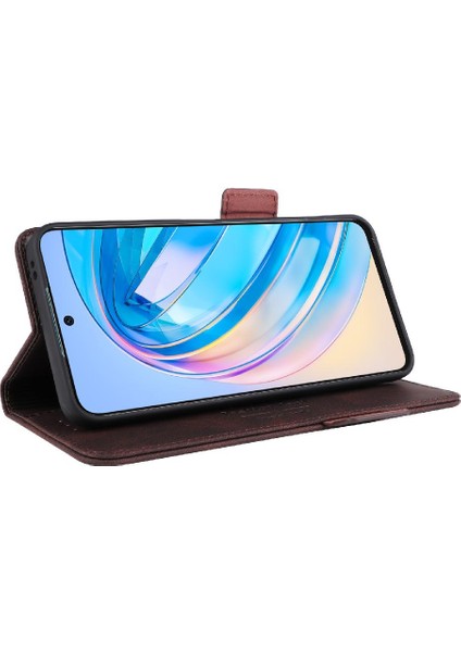 BDT Market Kart Tutucu Kickstand ile Onur X8A Deri Folio Flip Case Için Kılıf (Yurt Dışından)