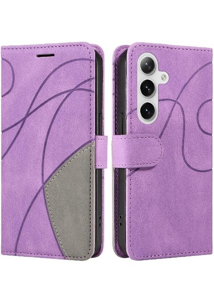 Samsung Galaxy S24 Artı Pu Deri Flip Folio Kılıf Kart Yuvası ile (Yurt Dışından)