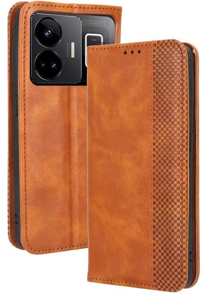 Realme Gt Neo 5 Cüzdan Pu Deri Manyetik Kapatma Için Kılıf (Yurt Dışından)
