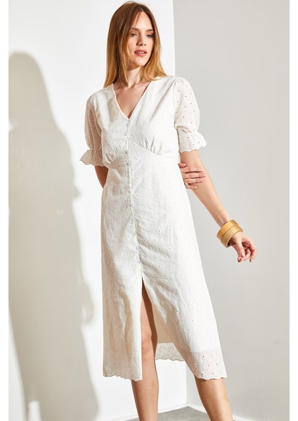 Kadın Önden Düğmeli Fisto Elbise fiyatları